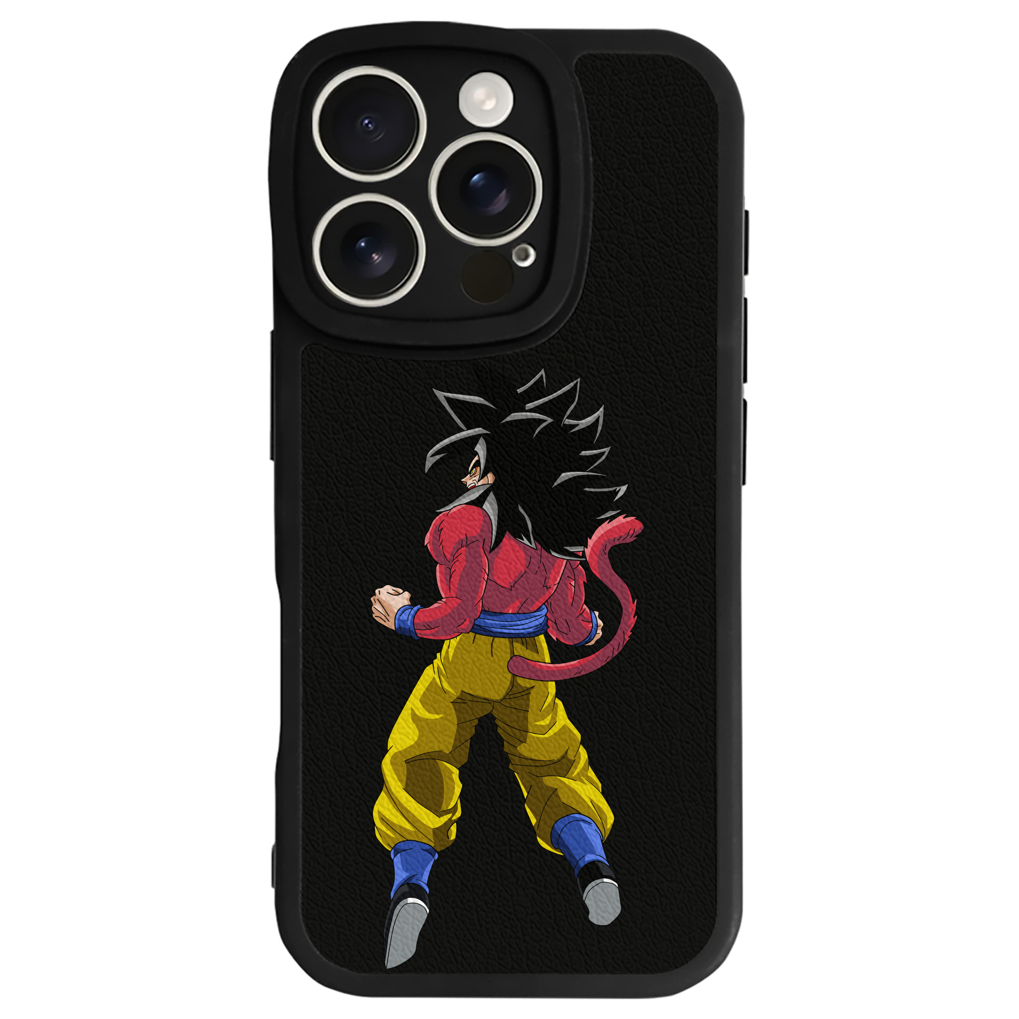 （画像用） ドラゴンボール 孫悟空（そん ごくう）Son Goku カカロット DRAGON BALL Kakarotto 【iPhone 16シリーズ対応】シリコンスマホケース（レザー調） 材質：シリコン